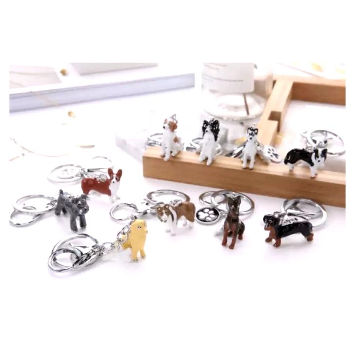 シベリアンハスキー 犬 キーホルダー チャーム キーリング かわいい