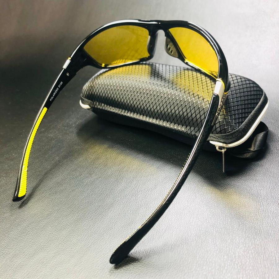 トライノ　偏光サングラス　釣り UVカット　サイトイエロー/ミラー　サングラス 偏光サングラス メンズ 偏光 UVカット ミラーレンズ イエロー