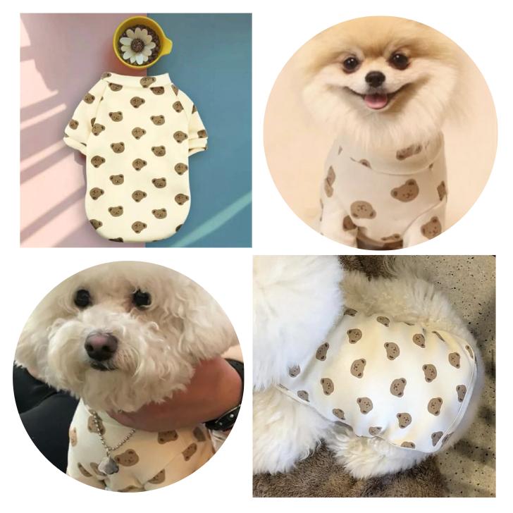 犬 服 犬服 かわいい おしゃれ トレーナー くま 小型犬 あたたかい 