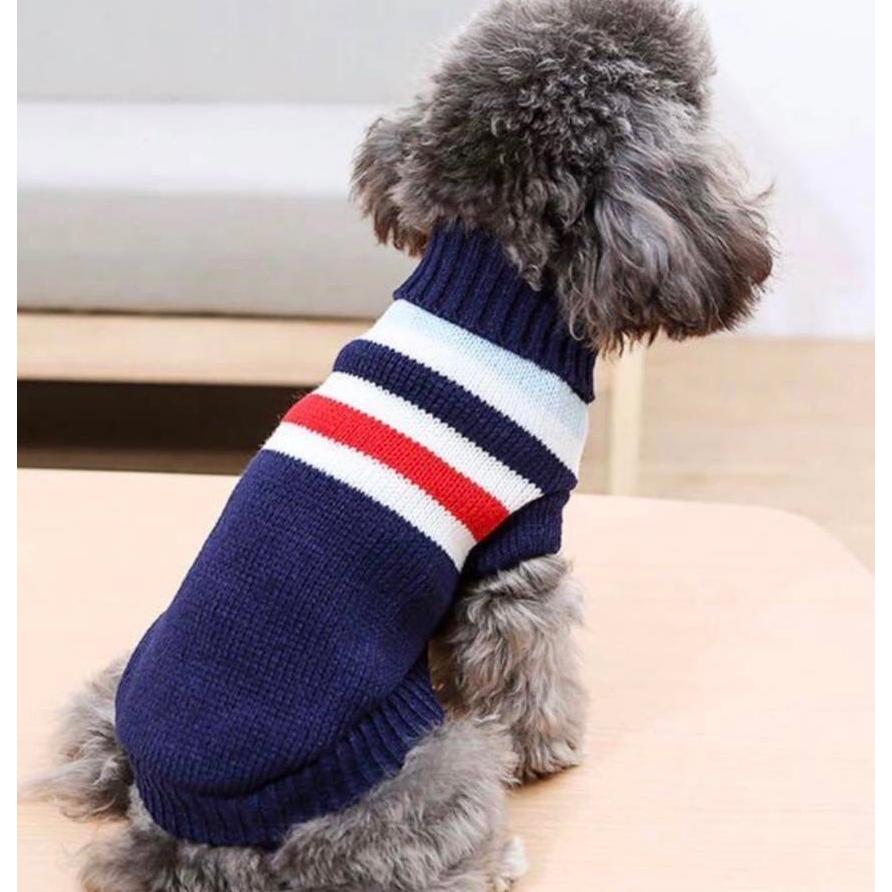 犬 服 犬服 おしゃれ ニット セーター ボーダー 小型犬 あたたかい 赤