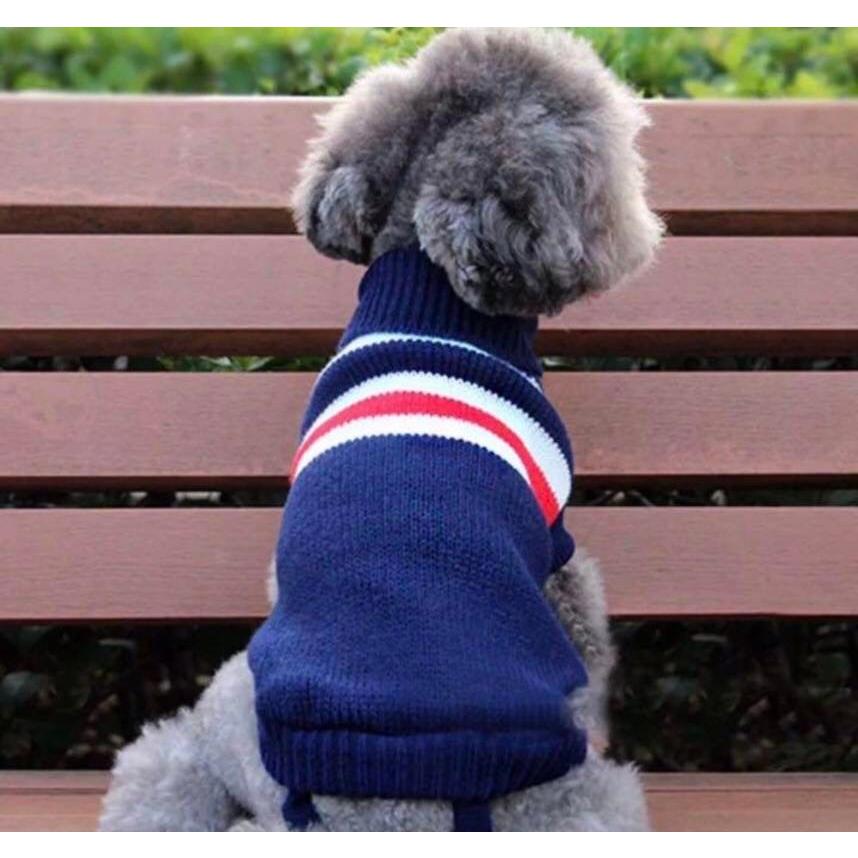 犬 服 犬服 おしゃれ ニット セーター ボーダー 小型犬 あたたかい 赤