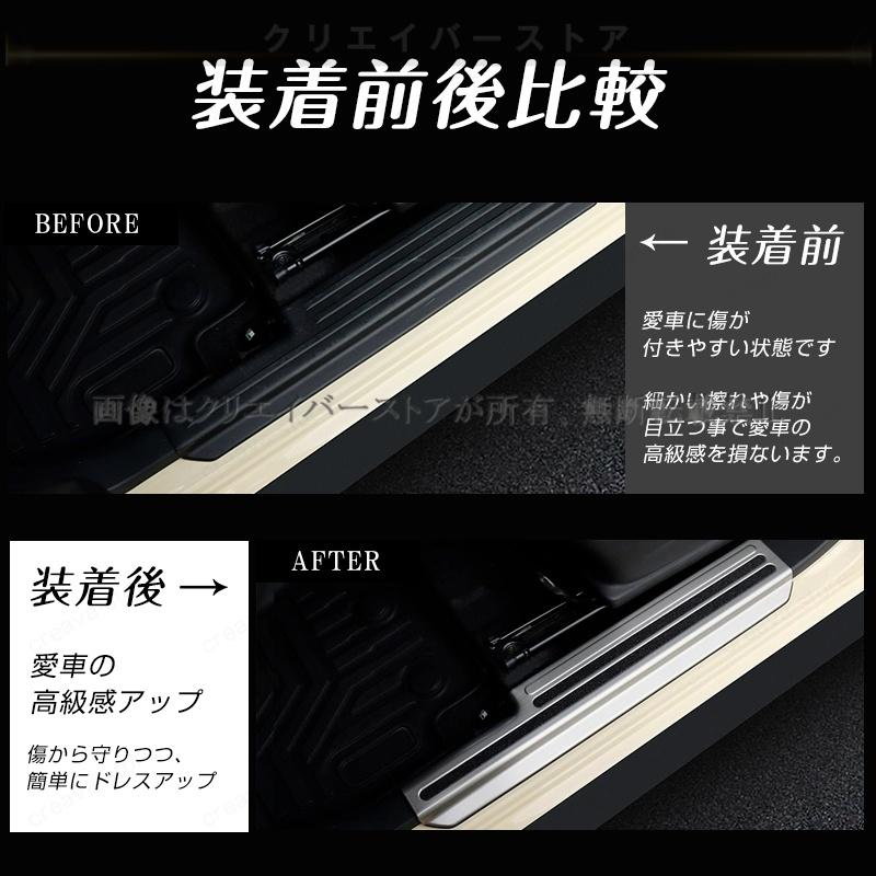 ジムニー ノマド 5ドア JC74車用 ドアスカッフプレートステンレス製4