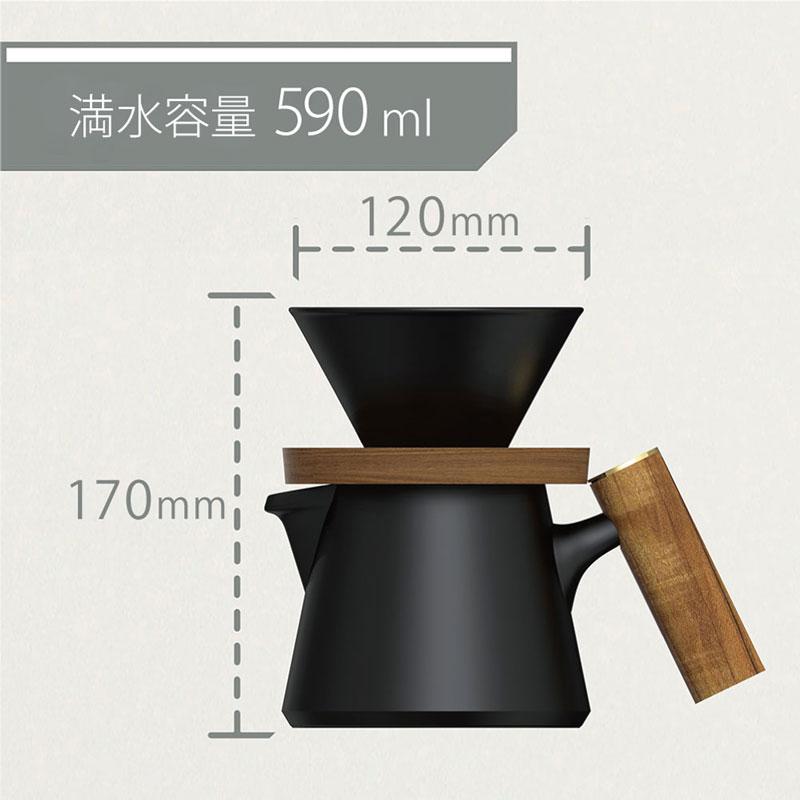 【送料無料】DHPO ラグジュアリーコーヒーギフトセット  高温焼成セラミック アクセサリ V60ドリッパ セラミックポット ミル カップ グースネックケトル 珈琲の画像