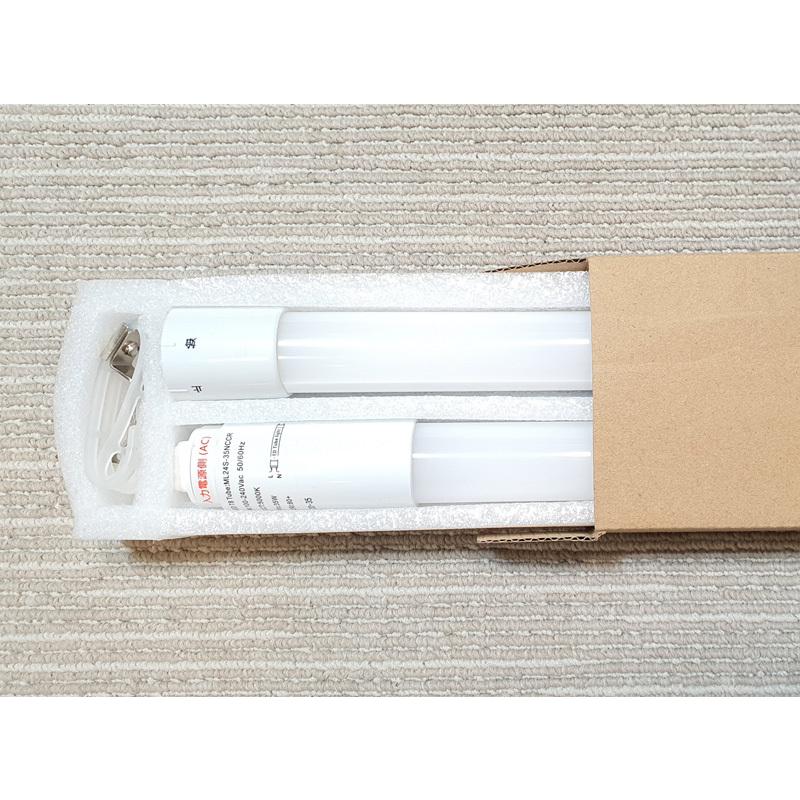【まとめ買い割引】25本セット LED蛍光灯 直管 110W形 240cm セパレート型 片側給電 5500ルーメン MCPET内蔵 電球色 昼白色 昼光色 1年保証の画像