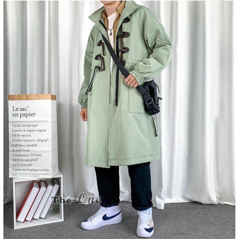 メンズダッフルコートロングコートスプリングコート春物春アウター