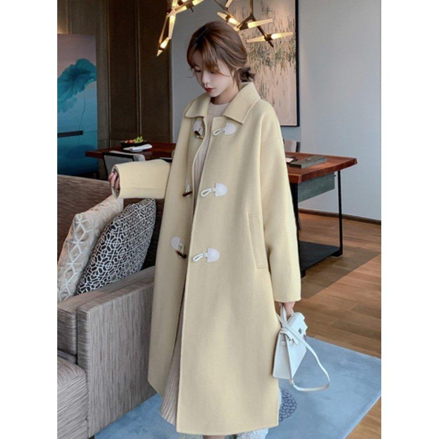 ダッフルコート アウター 冬 レディース ロング 秋冬 コート ロングコート 大きいサイズ オーバーサイズ ゆったり カジュアル シンプル Branca In