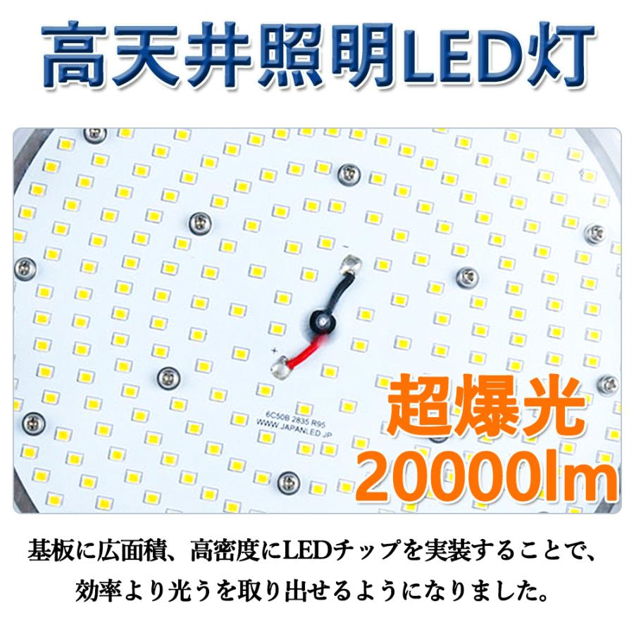 30個セット100w　LED高天井照明　高天井灯　IP65防水防塵　LEDハイベイライト　LED投光器　UFO型　ビーム角120°(昼白色5000K)　作業灯　省エネ高輝度