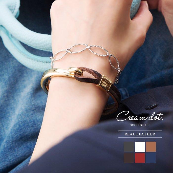 Tiffany & Co. ブレスレット ノット レザー 編み込み レッド 赤（Cream  