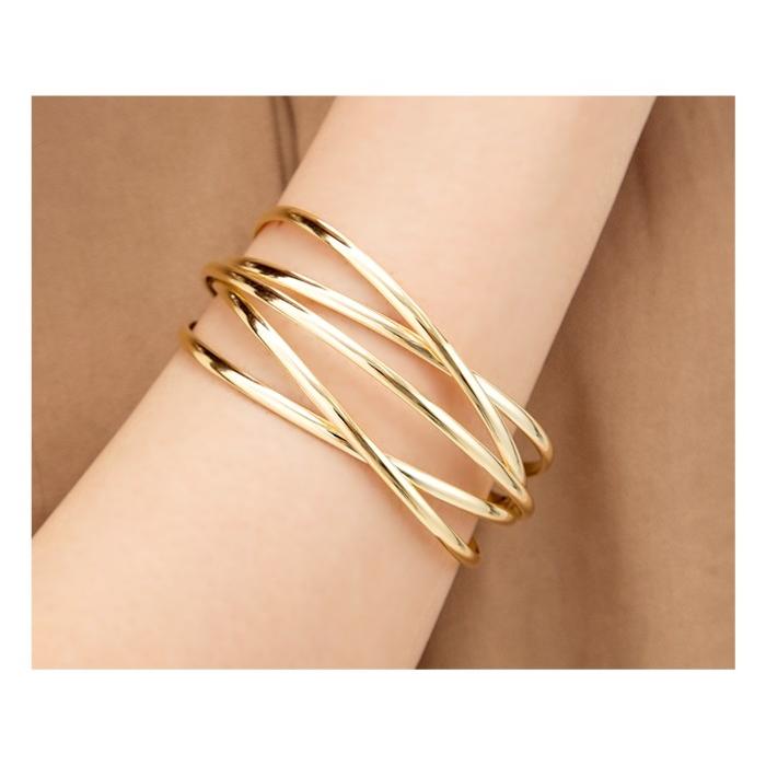 ❤お得なお品❤韓国限定 ハングル 한글チャーム ブルーｘダークグレー エルメス 2点セット】random grain bangle silver×gold | eclacoco