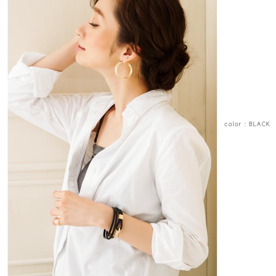 ブレスレット 本革 牛革 リアルレザー 多重レザー ブラック ホワイト ブラウン キャメル レッド ゆうパケット送料無料 | Cream dot. | 09