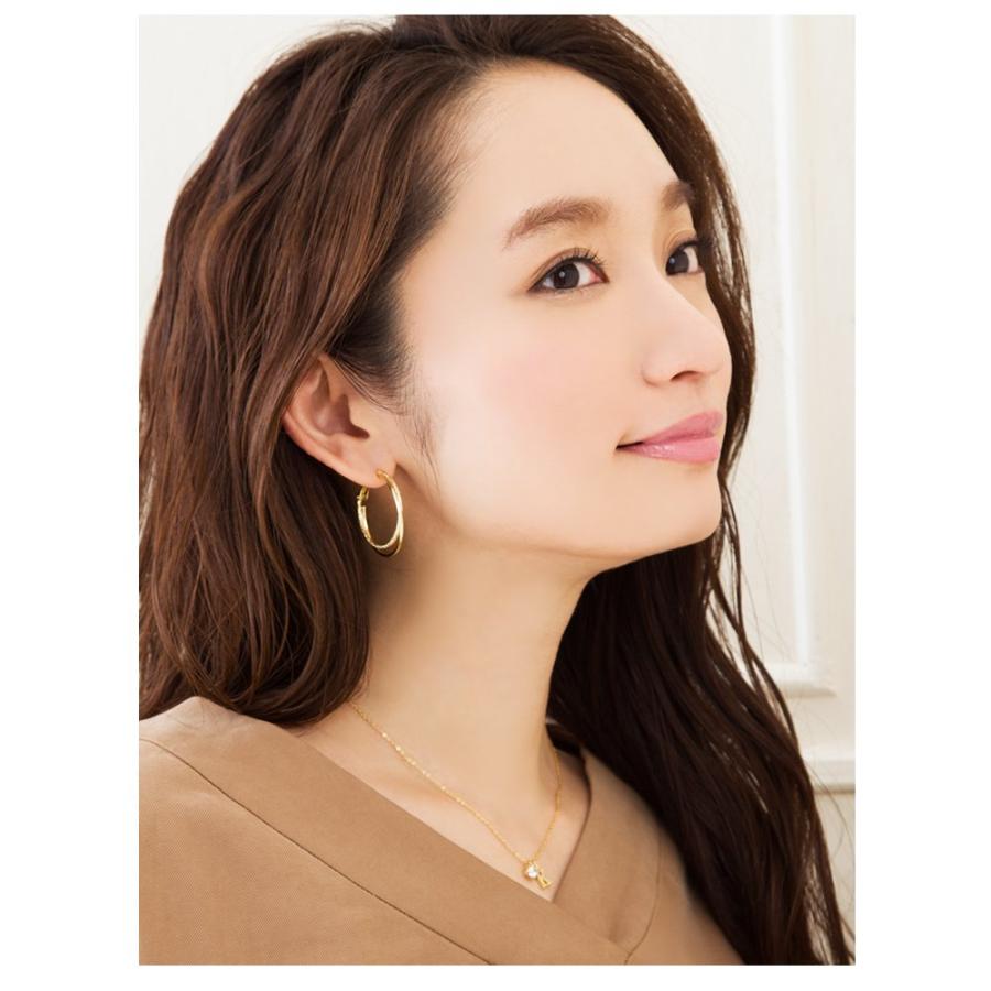 全品送料無料 1月17日23 59迄 フープピアス フープイヤリング 2連 レイヤード 交わる 月 クレッセント 金属アレルギー対応 レディース A Cream Dot 通販 Yahoo ショッピング