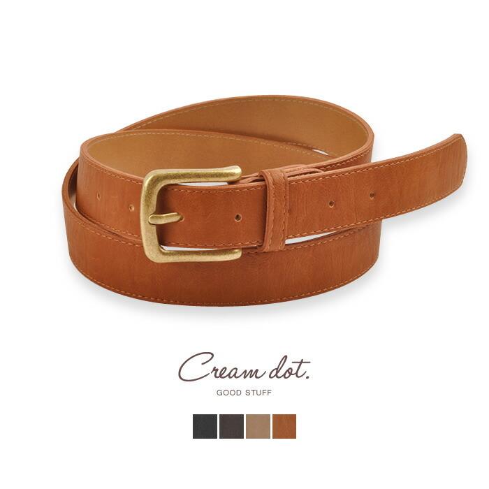 ベルト 細 フェイクレザー ブラック アンティーク レディース シンプル トレンド カジュアル ブランド 人気 ゆうパケット不可 Cream Dot 通販 Paypayモール