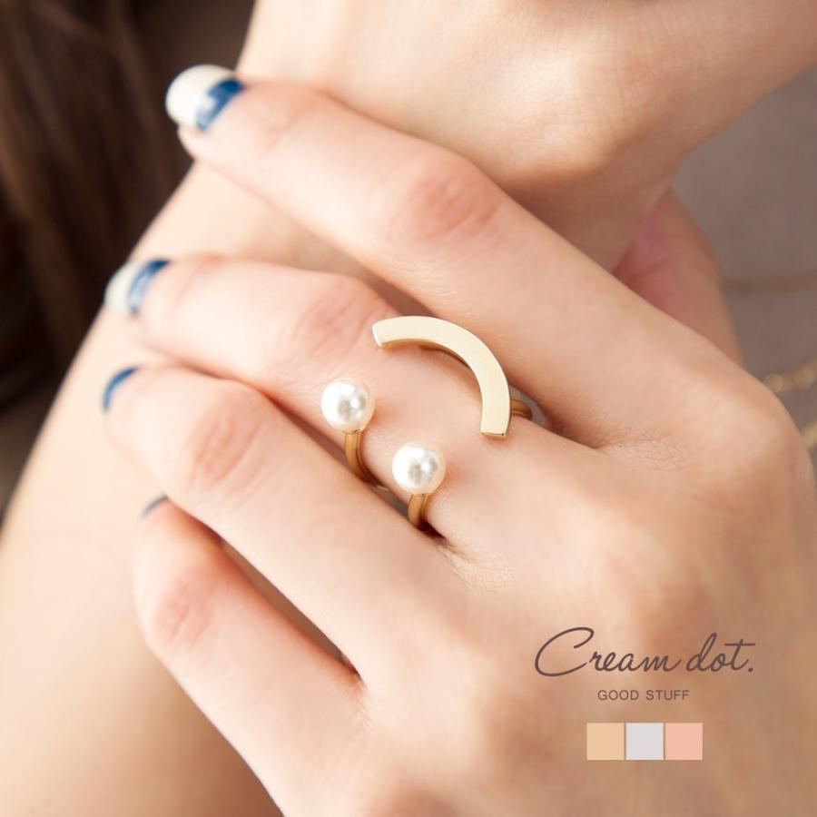 Cream dot. リング 指輪 デザインリング パール デイリー