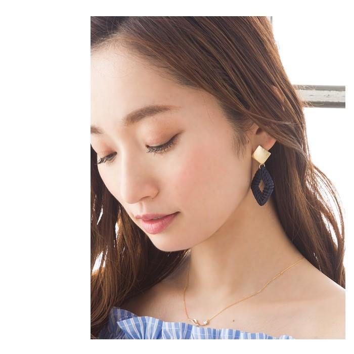 Cream dot. ピアス ラタン アクセサリー 籐（とう） ナチュラル