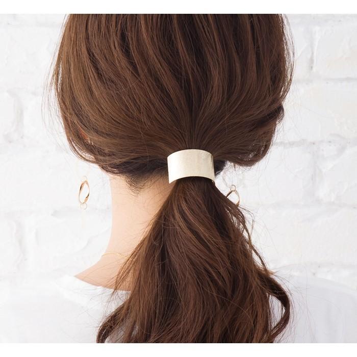 Cream dot. ヘアゴム ヘアアクセ メタルプレート ゴールド 簡単