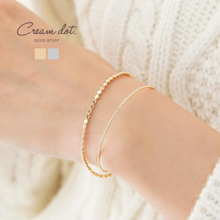 ブレスレット 2連 チェーン カットラウンド 華奢 ゴールド シルバー 上品 清楚 結婚式 お呼ばれ アクセサリーゆうパケットok Outlet A Cream Dot 通販 Yahoo ショッピング