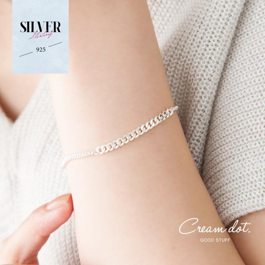 ブレスレット シルバー925 Silver925 レディース シンプル 可愛い きれいめ ゆうパケット送料無料 A Cream Dot 通販 Yahoo ショッピング