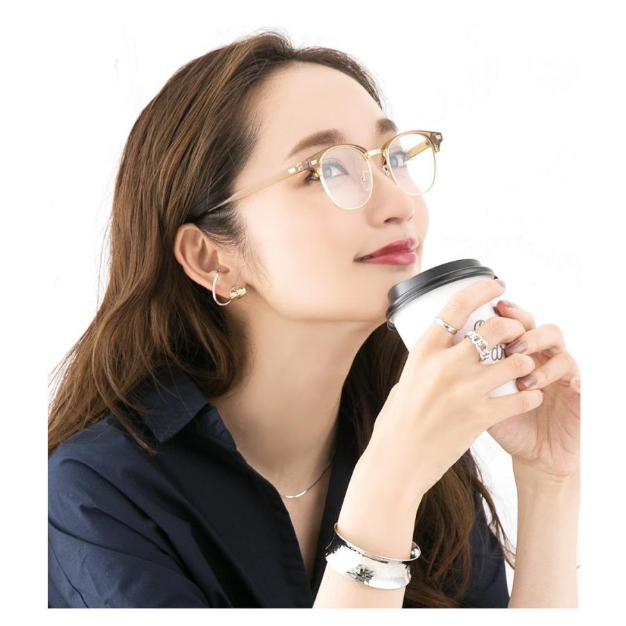 メガネ 眼鏡 レディース 伊達メガネ 大人カジュアル シンプル 可愛い クリアー ブラウン ゆうパケットok Outlet A Cream Dot 通販 Yahoo ショッピング