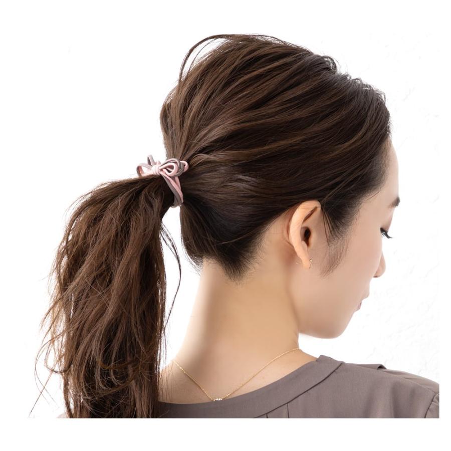 【本日限定！2点10％OFFクーポン】全9色 ヘアゴム 大人っぽい 細 リボン シンプル ヘアアクセサリー 大人 ベージュ カーキ ピンク｜creeam｜11