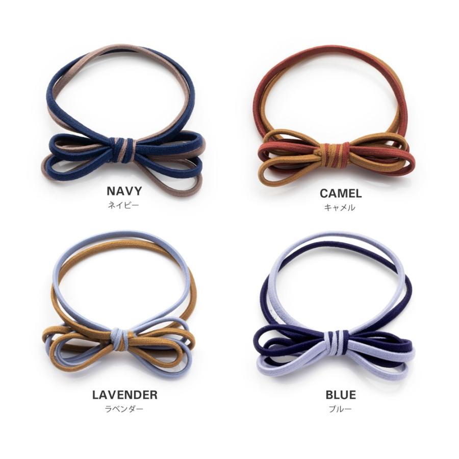 【NEWラベンダー＆ピンク】ナチュラルリボン♡ヘアゴム NEWラベンダー＆ピンク】ナチュラルリボン♡ヘアゴム