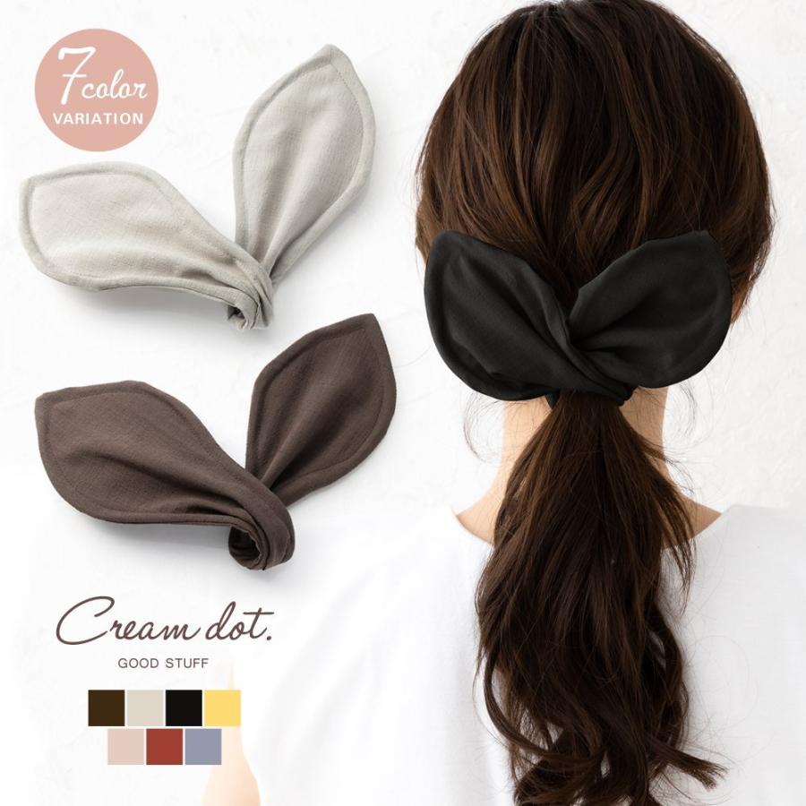 デフトバン　試着のみ　ワイヤー入り　ヘアアクセサリー　まとめ髪　黒 Cream dot. 【本日限定！全品10％OFFクーポン】デフトバン 大人