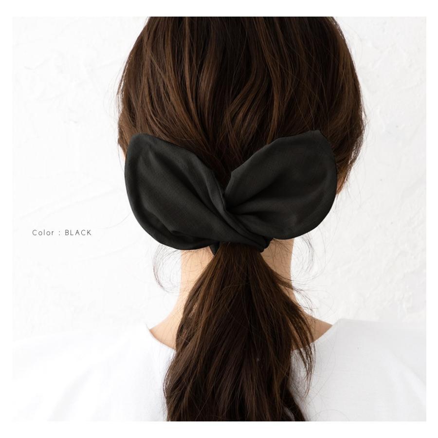 デフトバン試着のみワイヤー入りヘアアクセサリーまとめ髪黒