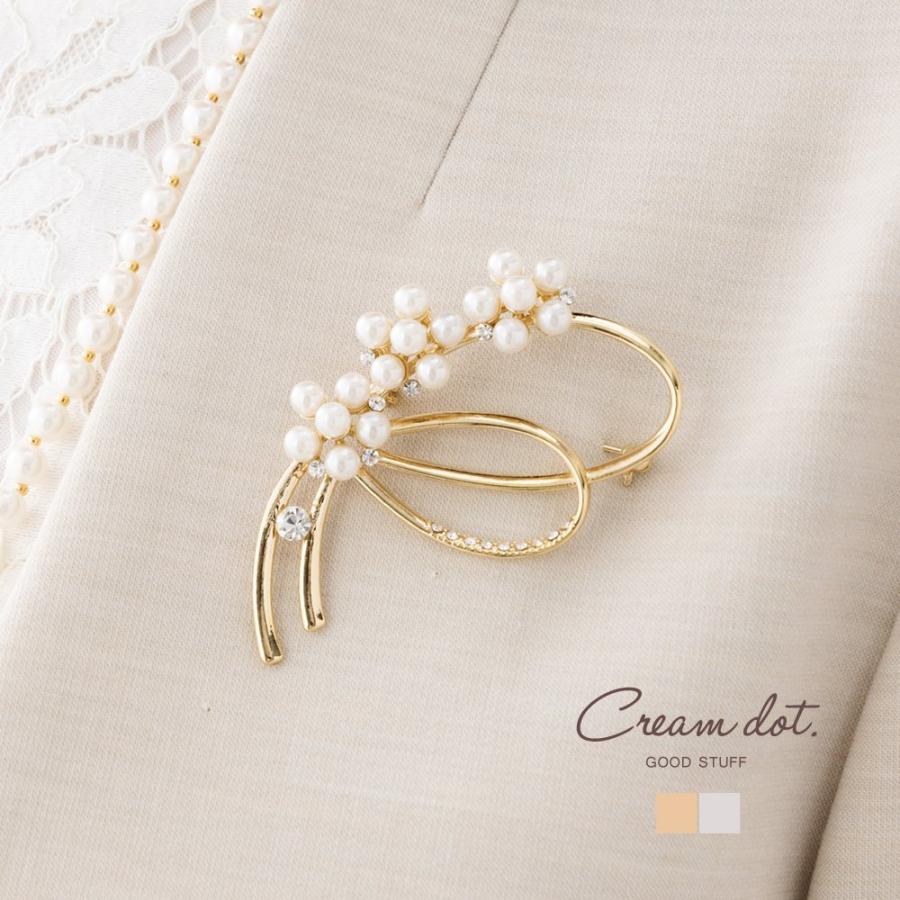 Cream dot. ブローチ フォーマル 卒業式 卒園式 おしゃれ Cream dot. ブローチ フォーマル 卒業式 卒園式 おしゃれ