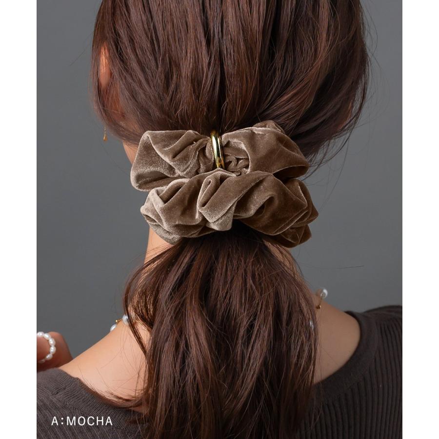 Cream dot.（クリームドット） シュシュ ヘアゴム ベロア ベルベット