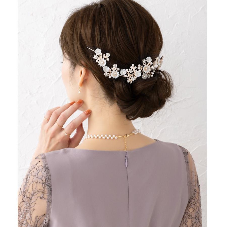 ヘッドドレス ヘアピン バックカチューシャ 小枝 髪飾り 花飾り 花冠