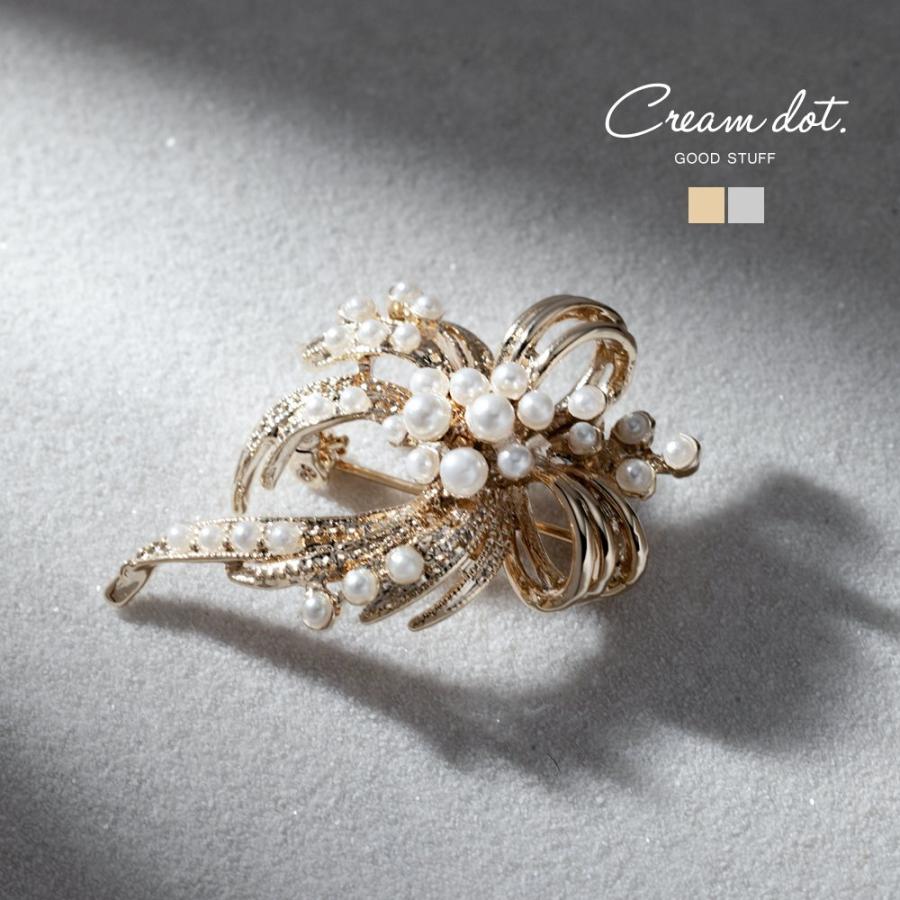 Cream dot. 【全品送料無料⇒4月27日23:59迄】ブローチ Cream dot. 【全品送料無料⇒4月27日23:59迄】ブローチ