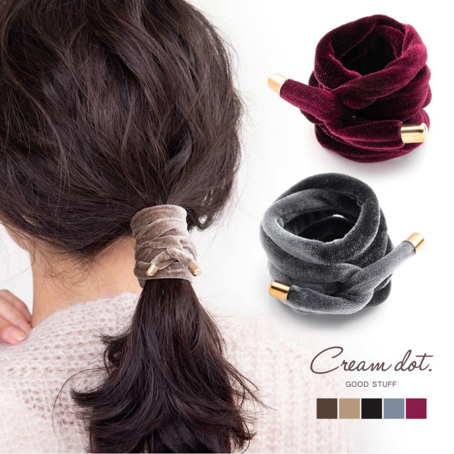 ワイヤーポニー ヘアワイヤー アレンジワイヤー ベロア素材 おしゃれ ヘアアクセサリー ヘアアレンジ 紐 細 リボン ゆうパケット送料無料 Ak0329 Cream Dot 通販 Yahoo ショッピング