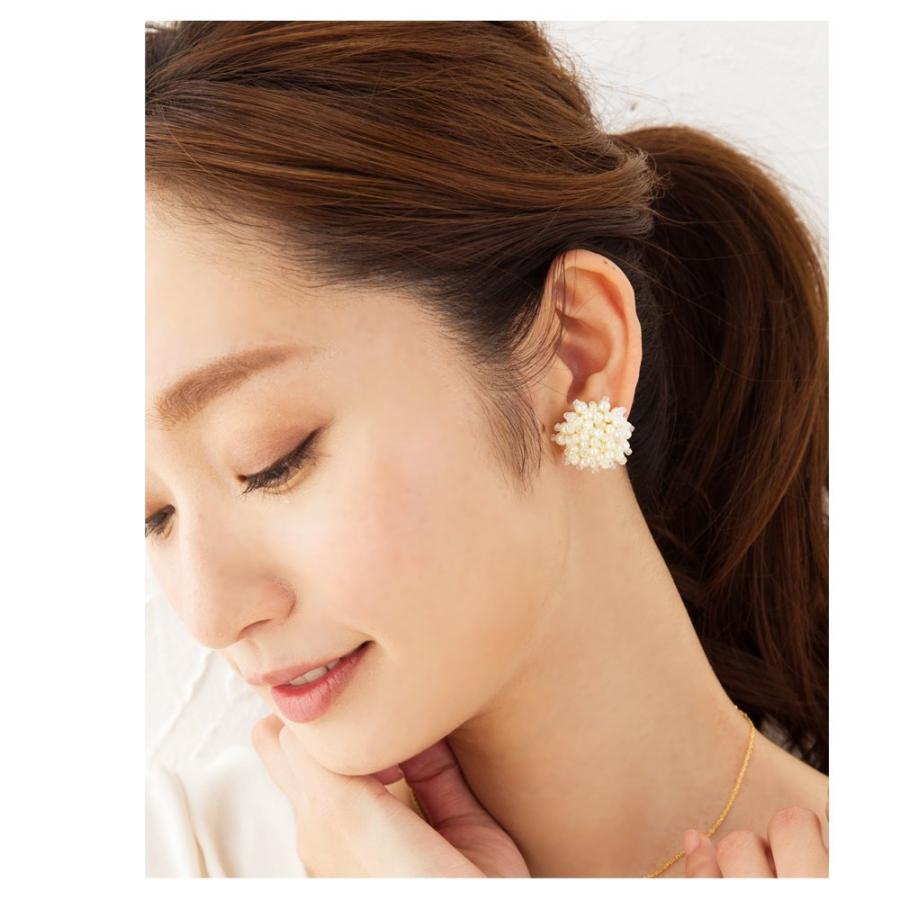 ピアス チタンポスト 金属アレルギー イヤリング 大ぶり ゴールド スタッドピアス 上品 清楚 結婚式 お呼ばれゆうパケット送料無料 Cream Dot 通販 Paypayモール