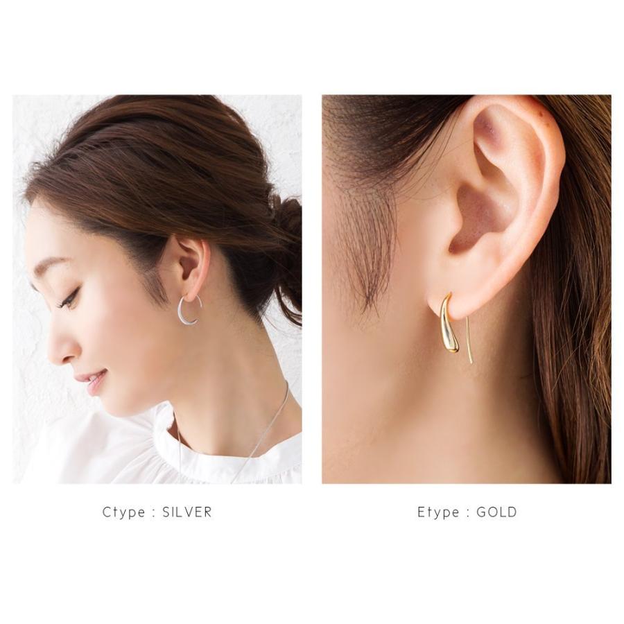 Cream dot. ピアス フープピアス ドロップ 雫 18Kコーティング