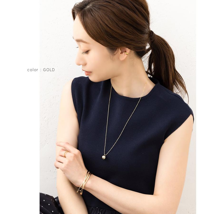 【最大30％OFF×全品送料無料】金属アレルギー対応 ネックレス ロングネックレス ニッケルフリー ベネチアンチェーン 大人 上品 エレガント | Cream dot. | 06