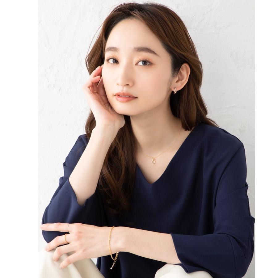 Cream dot. ピアス フープピアス チタンポスト 低アレルギー