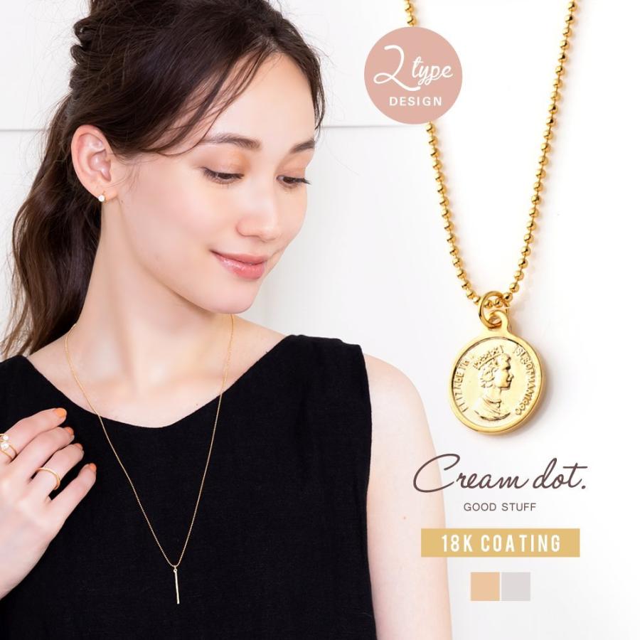 ネックレス ロングネックレス 金属アレルギー ニッケルフリー コイン リバーシブル