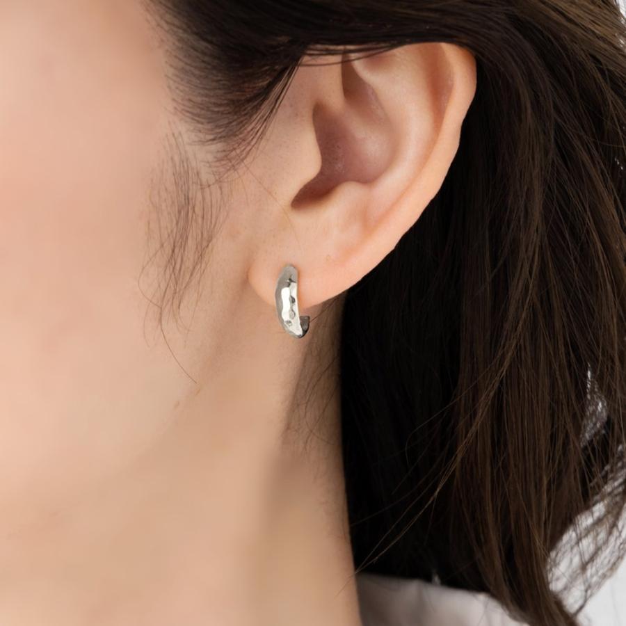 16mmオーダー　シルバー925 ピアス bone HEART body earring straight silver925 18G #LJ18011P 16G