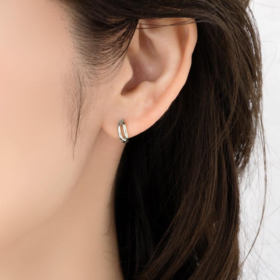 Cream dot. シルバー925 ピアス フープピアス 金属アレルギー