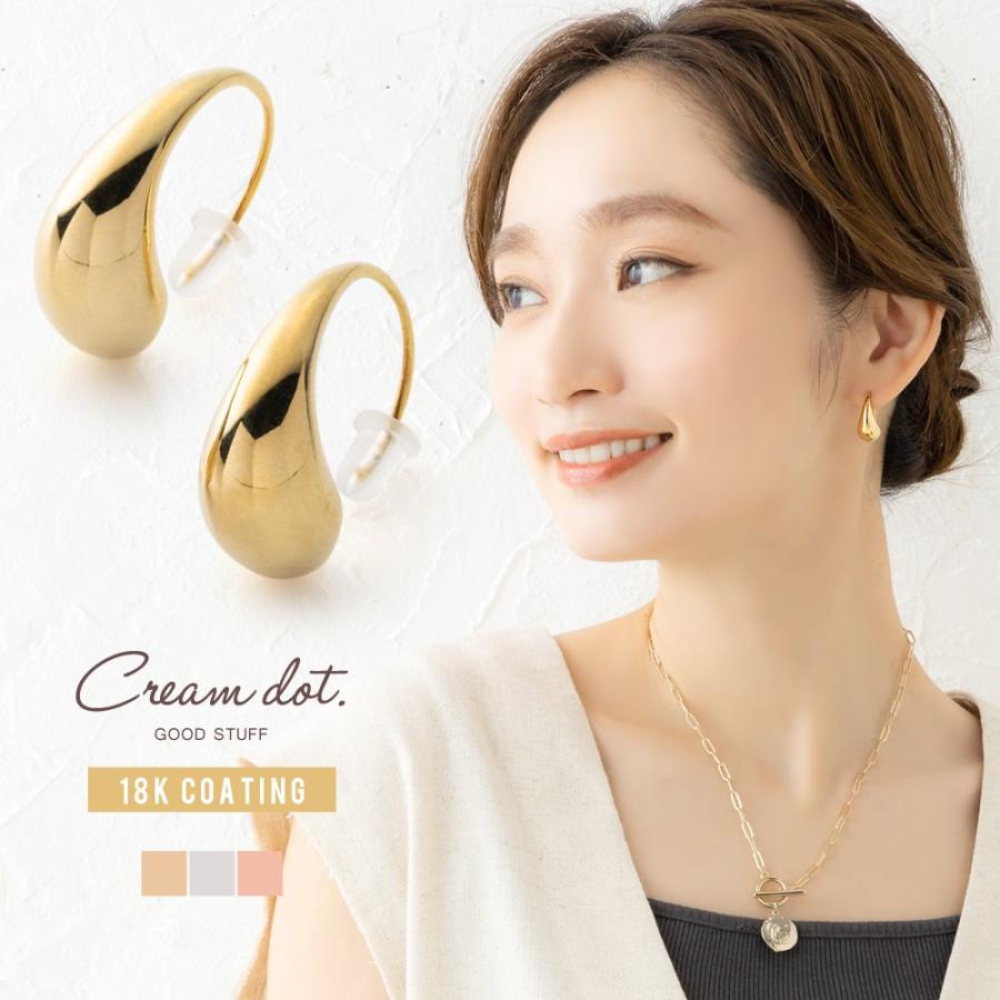 PinkMuY　ジュエリーマキ　大きめ35㎜　フープピアス　18金 0202-0179-0012_e9ff5905-01c6-