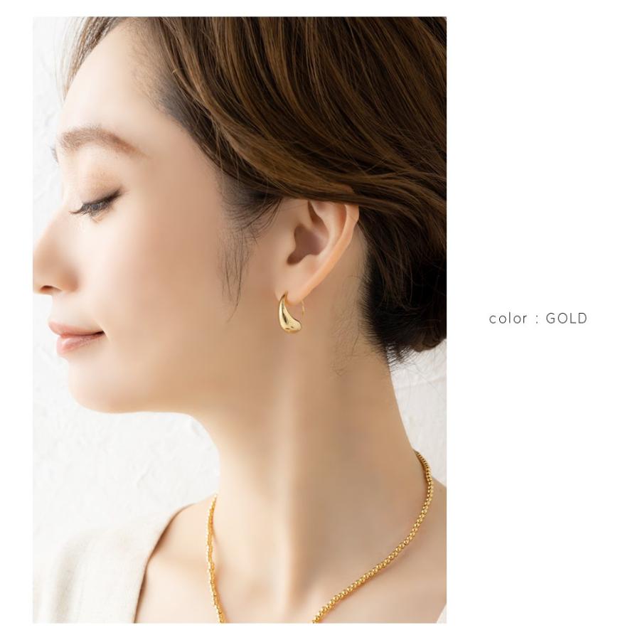 10金　10K ひねりピアス　フィッシャーピアス DROP CHAIN PIERCED EARRINGS(2JP0958)K10 ピアス｜スター