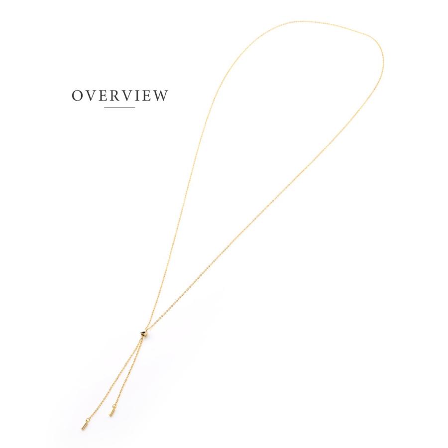金属アレルギー対応 ラリエット ロングネックレス ニッケルフリー y字 メタルバー パール 細め 2タイプ 大人 華奢 | Cream dot. | 06