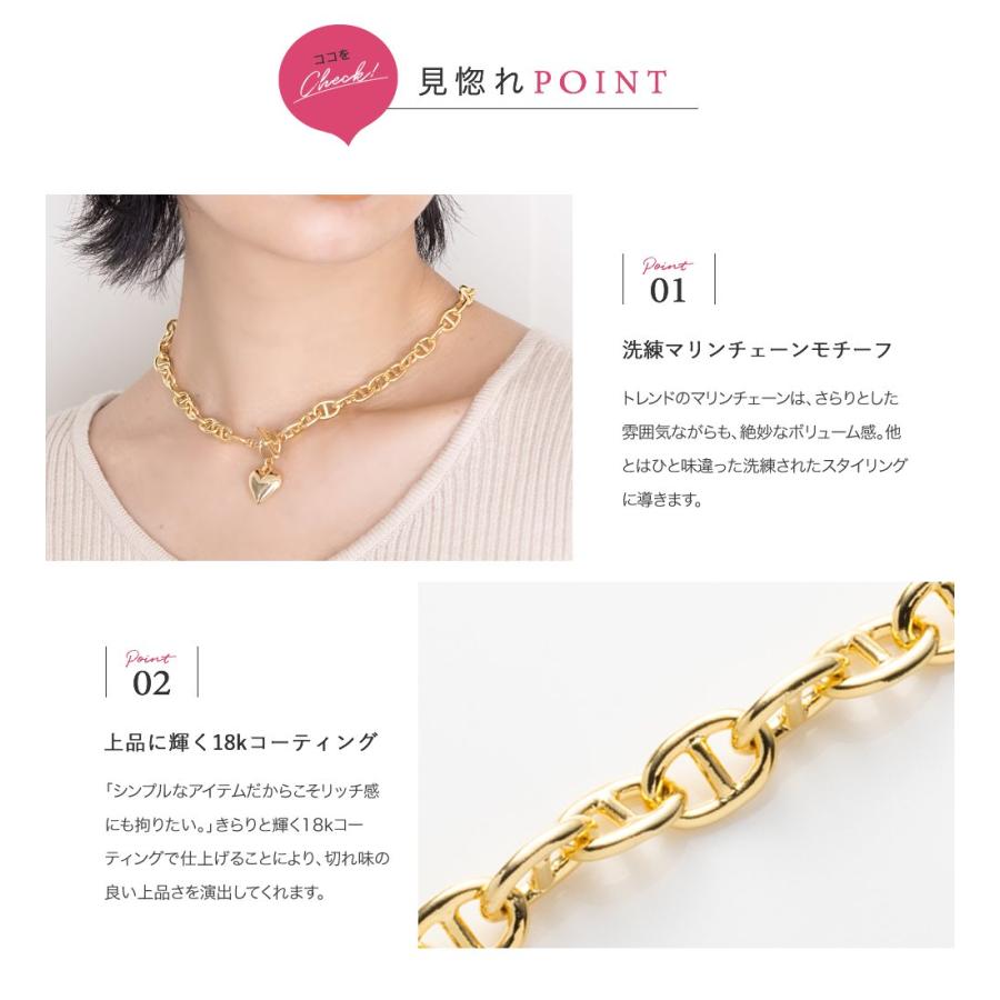 金属アレルギー対応 ネックレス ニッケルフリー 18kコーティング 