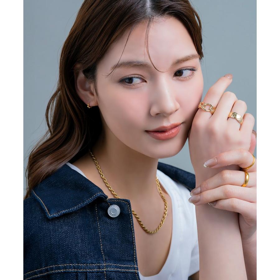 【最大30％OFF×全品送料無料】金属アレルギー対応 ピアス ニッケルフリー 18kコーティング フープ キャッチレス 中折れ 極小 メタルボール フィットピアス | Cream dot. | 09