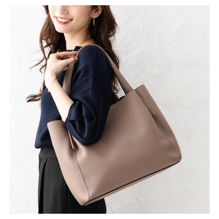 【本日限定！2点10％OFFクーポン】バッグ トートバッグ 大きめ レディース BAG 大容量 ビッグ オフィス 通勤 会社｜creeam｜02