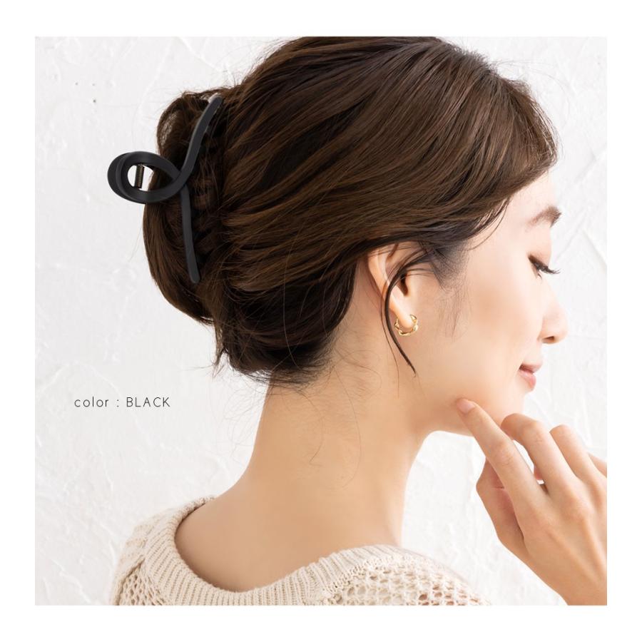 ヘアクリップ バンスクリップ ヘアアクセ マット つや消し くすみ