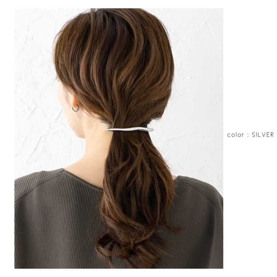 【全品送料無料⇒5月26日23：59迄】バレッタ ヘアクリップ 大きめ ヘアアクセサリー 変形 メタル ぷっくり クラフト調 大人｜creeam｜07