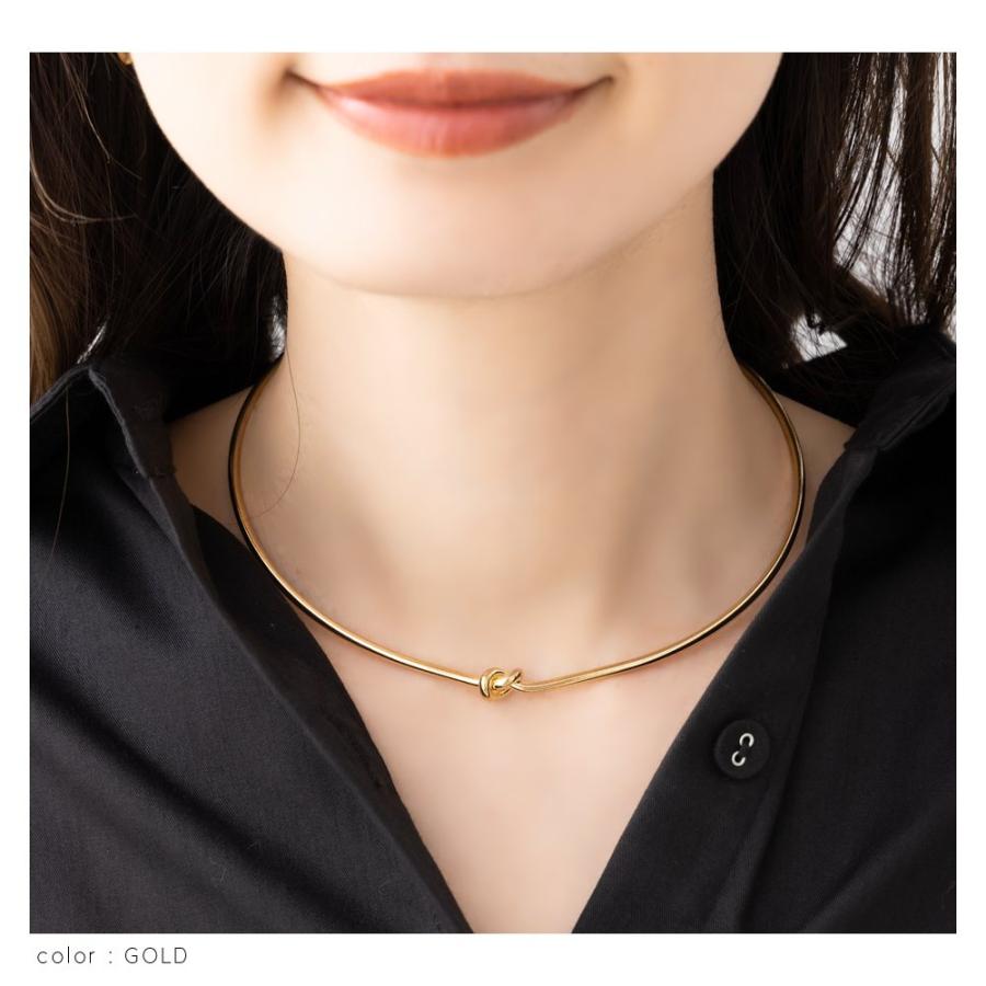 Cream dot. チョーカー ネックレス レディース ノット シンプル Cream dot. チョーカー ネックレス レディース ノット シンプル