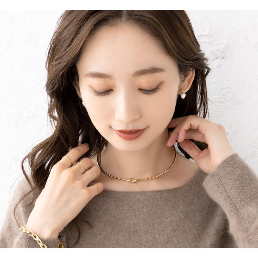 Cream dot. チョーカー ネックレス レディース ノット シンプル Cream dot. チョーカー ネックレス レディース ノット シンプル