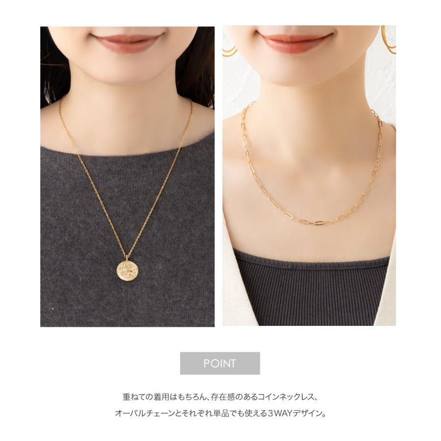 Cream dot. 2点セット ネックレス レディース ショート コイン Cream dot. 2点セット ネックレス レディース ショート コイン