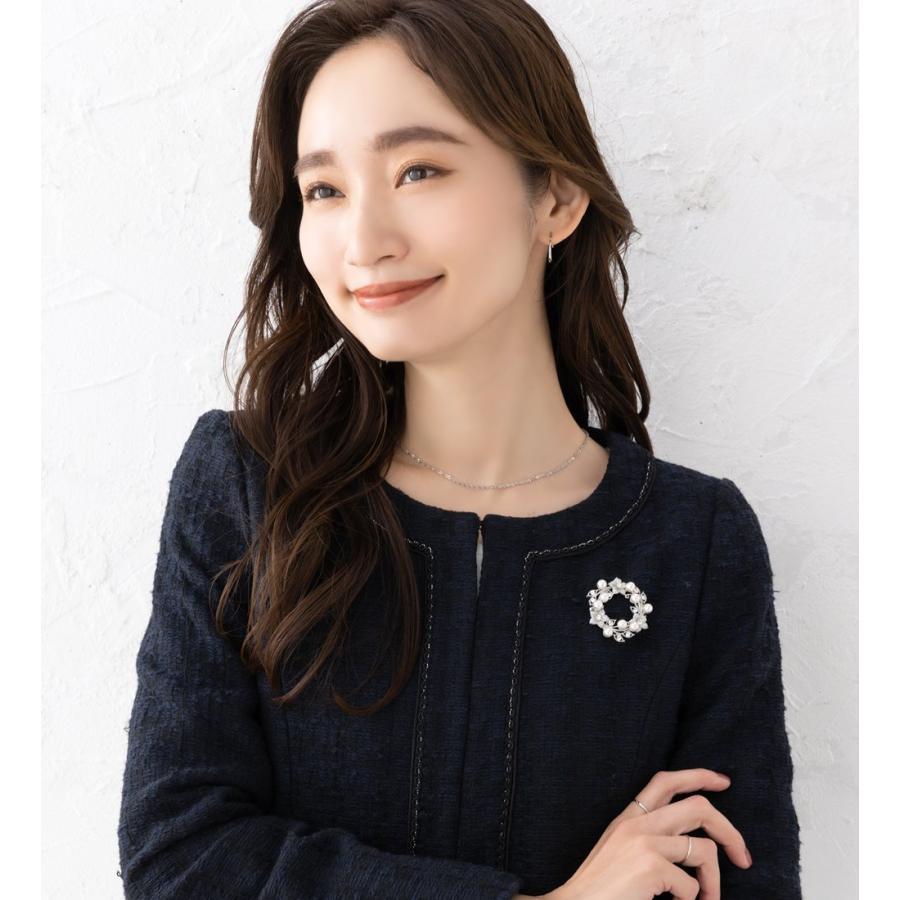 Cream dot. ブローチ コサージュ フォーマル 卒業式 ママスーツ パール